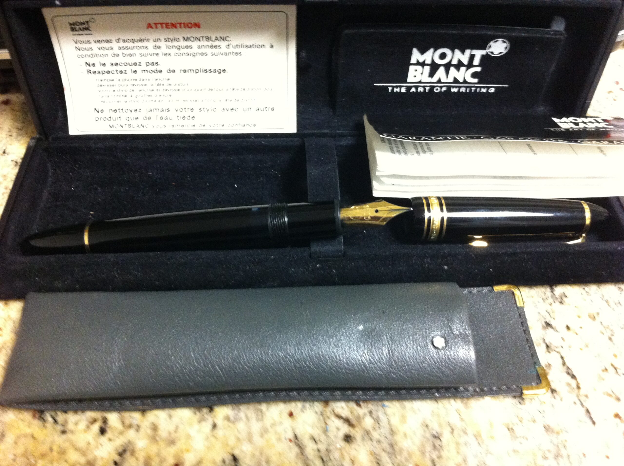 Stylo Plume Montblanc Vintage 1122 - Plume Extra Fine - Occasion Fonctionnelle