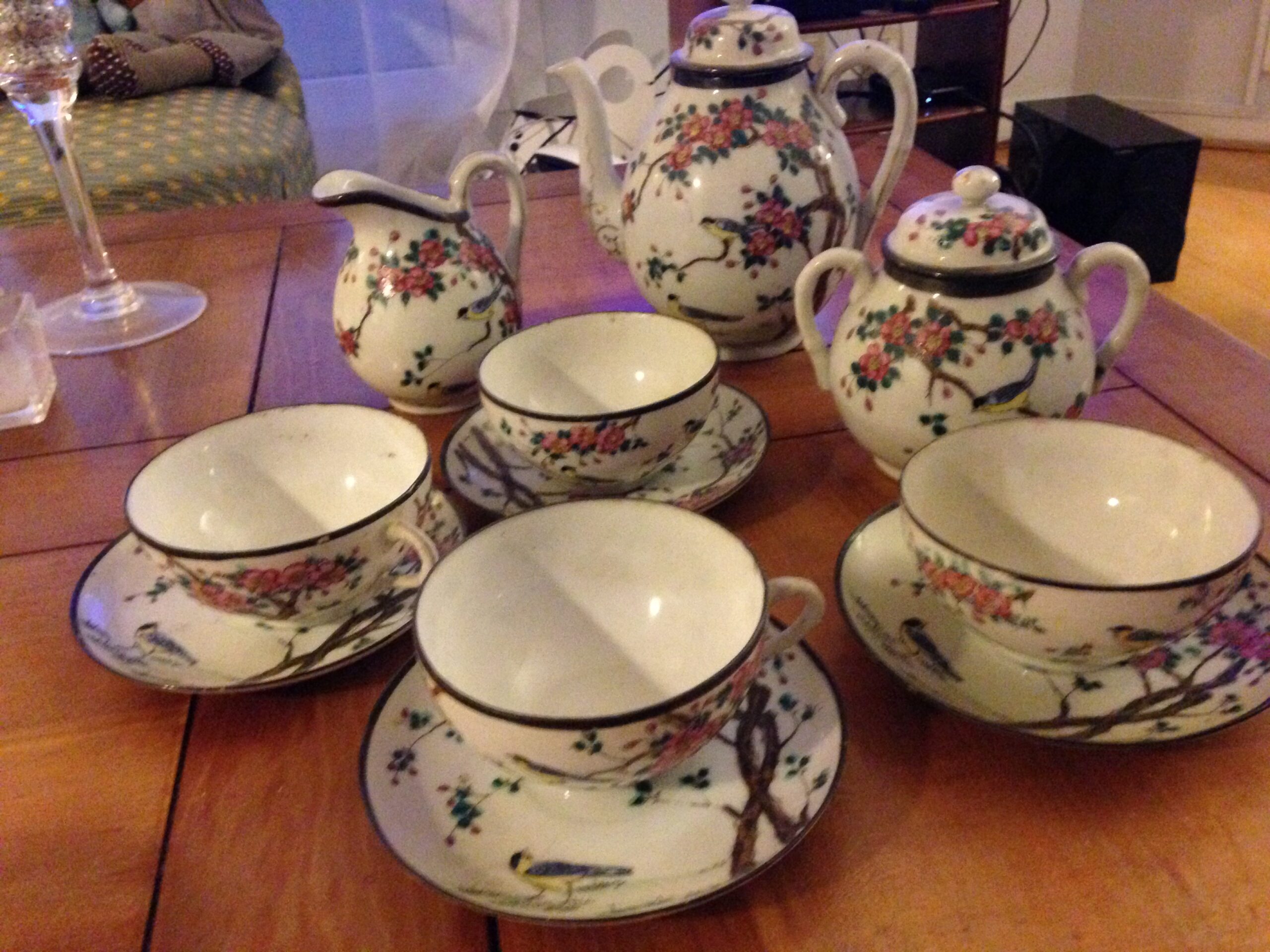 Service à The Chinois Porcelaine Fine
