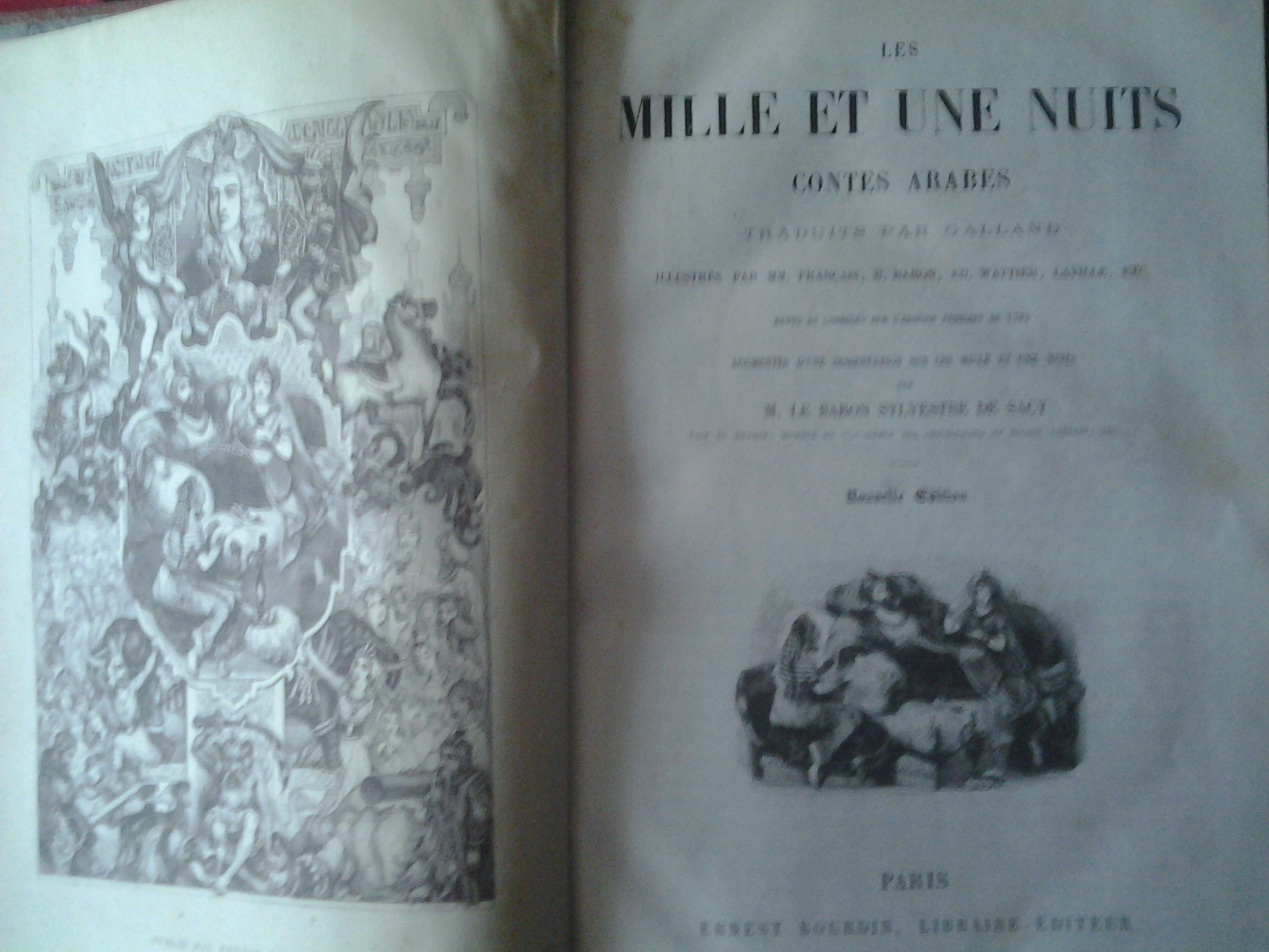 Estimation Livre, manuscrit: Livre ancien les milles et une nuit